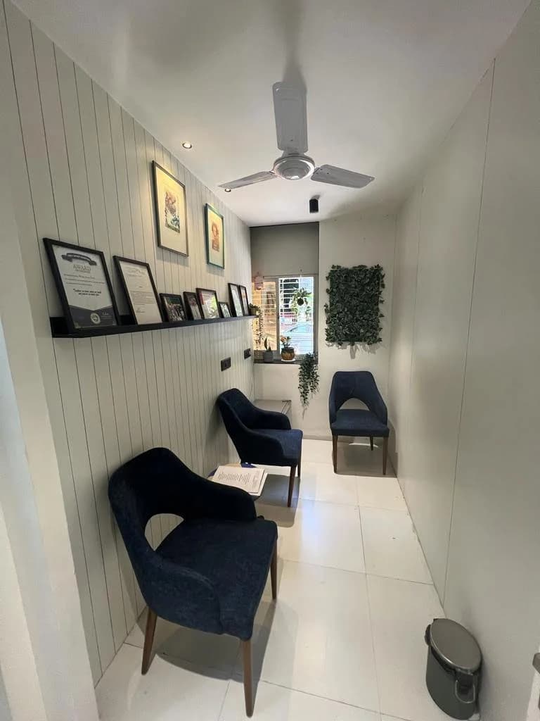 The corridor and waiting area at Apricity ENT Care